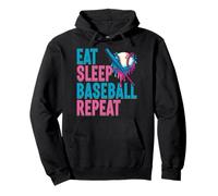 Eat Sleep Baseball Repeat Ice Cream Drip - Jarra de béisbol Sudadera con Capucha