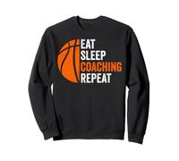 Eat Sleep Basketball Coach Repeat Sports Motivation Sudadera