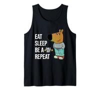 Eat Sleep Be A Chill Guy Repeat - Sparkles Meme Dog Vibes Camiseta sin Mangas