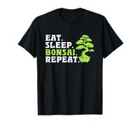 Eat Sleep Bonsai Repeat Penjing Penzai Bonsai Camiseta