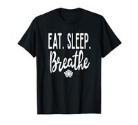 Eat Sleep Breathe Lotus Flower Zen Meditar Meditación Lindo Camiseta