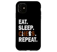 Eat Sleep Chess Repeat Chess Player Funny Hombres Mujeres Deportes Carcasa para iPhone 11