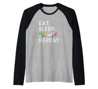 Eat Sleep Dance Repeat #2 Cool Dancer Camiseta Manga Raglan