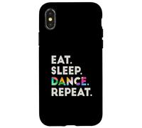 Eat Sleep Dance Repeat #2 Cool Dancer Carcasa para iPhone X/XS