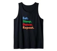 Eat Sleep Dance Repeat para Bailarines y Amantes del Baile Camiseta sin Mangas