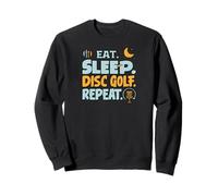 Eat Sleep Disc Golf Repeat Funny Player Hobby Life Sudadera