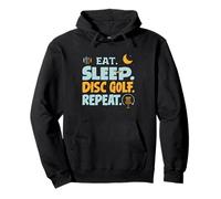 Eat Sleep Disc Golf Repeat Funny Player Hobby Life Sudadera con Capucha