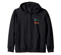 Eat Sleep Fly Repeat - Viajeros, Pilotos y Amantes de la aviación Sudadera con Capucha