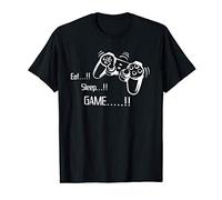 Eat...!! Sleep...!! Game.....!! Gaming T-Shirt for Teens Camiseta