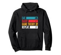Eat Sleep Game Theory Repeat for Poker Night Strategy Sudadera con Capucha