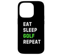 Eat Sleep Golf Repeat Cool Funny Golfing Carcasa para iPhone 14 Pro