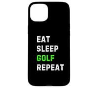 Eat Sleep Golf Repeat Cool Funny Golfing Carcasa para iPhone 15 Plus