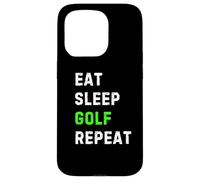 Eat Sleep Golf Repeat Cool Funny Golfing Carcasa para iPhone 15 Pro