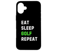 Eat Sleep Golf Repeat Cool Funny Golfing Carcasa para iPhone 16 Plus