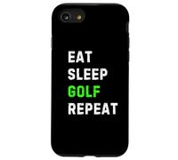 Eat Sleep Golf Repeat Cool Funny Golfing Carcasa para iPhone SE (2020) / 7/8