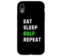 Eat Sleep Golf Repeat Cool Funny Golfing Carcasa para iPhone XR