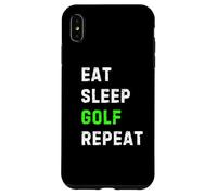 Eat Sleep Golf Repeat Cool Funny Golfing Carcasa para iPhone XS MAX