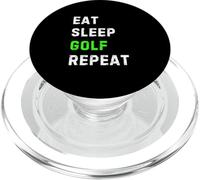 Eat Sleep Golf Repeat Cool Funny Golfing PopSockets PopGrip para MagSafe