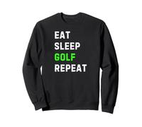 Eat Sleep Golf Repeat Cool Funny Golfing Sudadera