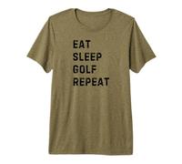 Eat Sleep Golf Repeat: Funny Design for Avid Golfers Camiseta Premium