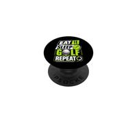 Eat Sleep Golf Repite el Divertido cumpleaños de un Golfista Amante del Golf PopSockets PopGrip Adhesivo