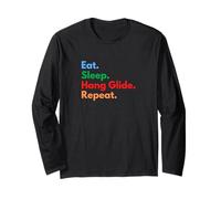 Eat Sleep Hang Glide Repeat para planeadores y Amantes Manga Larga