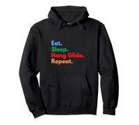 Eat Sleep Hang Glide Repeat para planeadores y Amantes Sudadera con Capucha