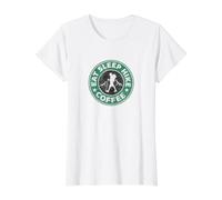 Eat Sleep Hike CAFÉ Senderismo Senderismo Aventura Diseño Inspirado Camiseta gráfica económica, Mujer, Blanco, M
