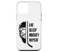 Eat Sleep Hockey Repeat For Teens Adults Cool Hockey Fans Carcasa para iPhone 12 Mini