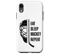 Eat Sleep Hockey Repeat For Teens Adults Cool Hockey Fans Carcasa para iPhone XR