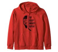 Eat Sleep Hockey Repeat For Teens Adults Cool Hockey Fans Sudadera con Capucha