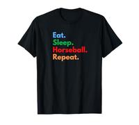 Eat Sleep Horseball Repeat para Jugadores y Amantes de Horseball Camiseta