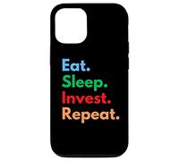Eat Sleep Invest Repeat para inversores o operadores de acciones Carcasa para iPhone 12/12 Pro