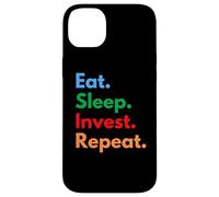 Eat Sleep Invest Repeat para inversores o operadores de acciones Carcasa para iPhone 14 Plus