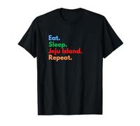 Eat Sleep Isla de Jeju Repeat para los amantes de la isla Jeju Camiseta