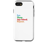 Eat Sleep Jeju Island Repeat para los amantes de la isla de Jeju Carcasa para iPhone SE (2020) / 7 / 8