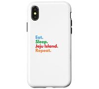 Eat Sleep Jeju Island Repeat para los amantes de la isla de Jeju Carcasa para iPhone X/XS