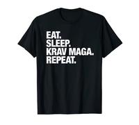 Eat Sleep Krav Maga Repeat para hombres y mujeres Camiseta