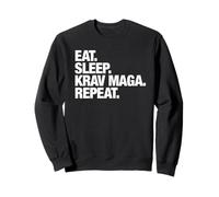 Eat Sleep Krav Maga Repeat para Hombres y Mujeres Sudadera