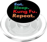 Eat Sleep Kung Fu Repetir Kung Fu Estudiantes, Entrenadores y Amantes PopSockets PopGrip para MagSafe