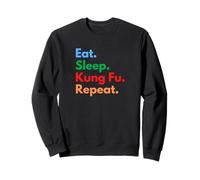 Eat Sleep Kung Fu Repetir Kung Fu Estudiantes, Entrenadores y Amantes Sudadera