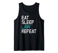Eat Sleep Law Repeat Abogado Diciendo Camiseta sin Mangas