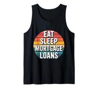 Eat Sleep Mortgage Loans Broker Real Estate Routine - Camiseta sin Mangas