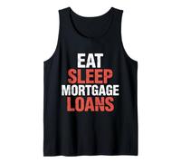 Eat Sleep Mortgage Loans Broker Real Estate Routine |- Camiseta sin Mangas