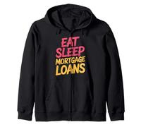 Eat Sleep Mortgage Loans Broker Real Estate Routine |- Sudadera con Capucha