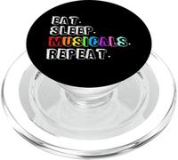 Eat Sleep Musicals Repeat Broadway Fan Theatre Regalo PopSockets PopGrip para MagSafe