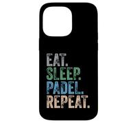 Eat Sleep Padel Repeat Funny Sports Player Cita Vintage Carcasa para iPhone 14 Pro MAX