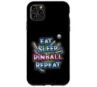Eat Sleep Pinball Repeat Arcade Gaming Fan Design Carcasa para iPhone 11 Pro MAX