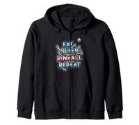 Eat Sleep Pinball Repeat Arcade Gaming Fan Design Sudadera con Capucha