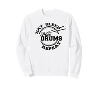 Eat Sleep Play Tambores Repite Diversión Amor Tambor Sudadera